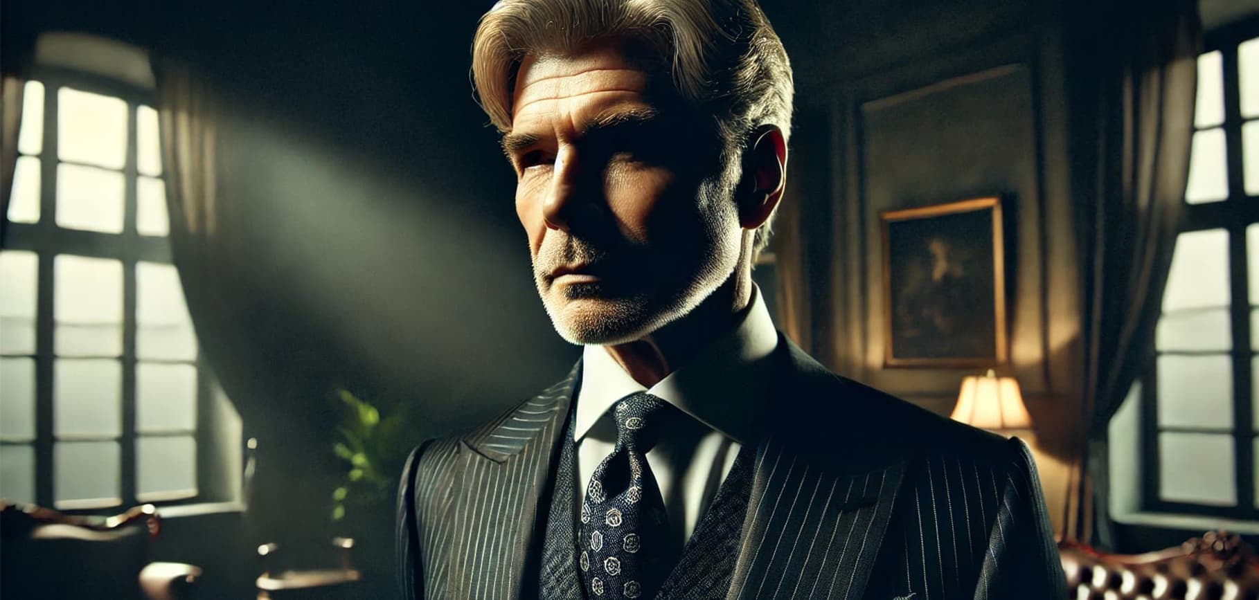 Дон мафии в своем кабинете